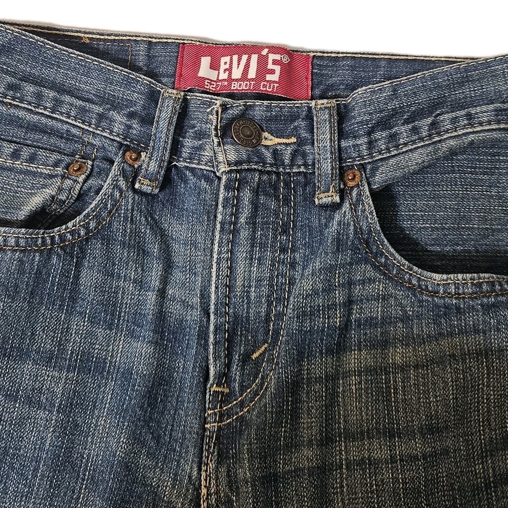 VTG Levi's 527  Jeans 14 Women 26x27 Low Bootcut Western Rodeo Cowboy Flare Y2K‎